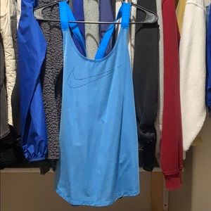 Never worn, blue nike tank top!